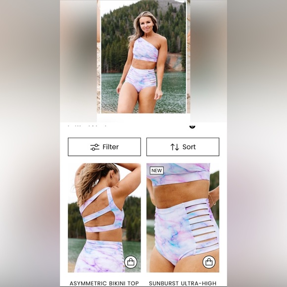KIAVA Pastel Tie-Dye Bikini Set - Picture 10 of 10